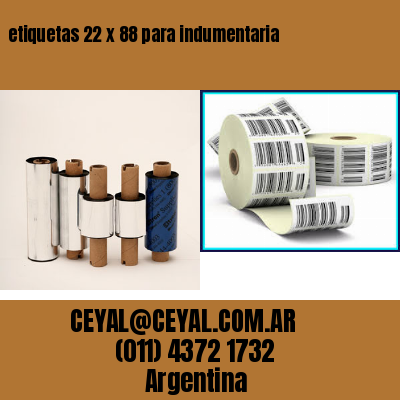 etiquetas 22 x 88 para indumentaria