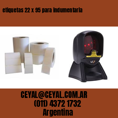 etiquetas 22 x 95 para indumentaria