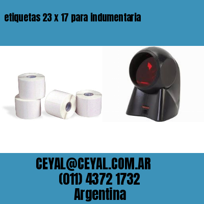 etiquetas 23 x 17 para indumentaria