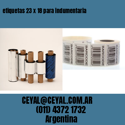 etiquetas 23 x 18 para indumentaria