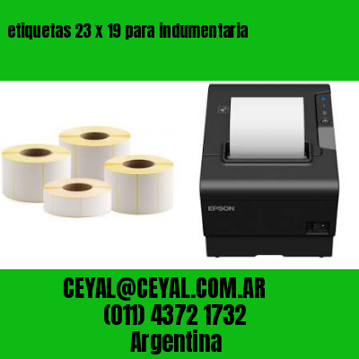 etiquetas 23 x 19 para indumentaria