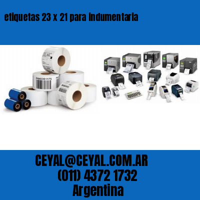 etiquetas 23 x 21 para indumentaria