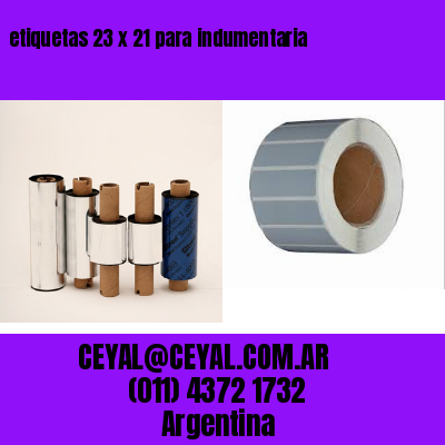 etiquetas 23 x 21 para indumentaria