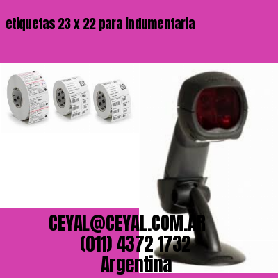 etiquetas 23 x 22 para indumentaria
