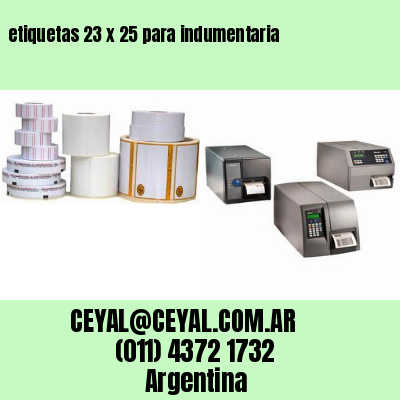etiquetas 23 x 25 para indumentaria