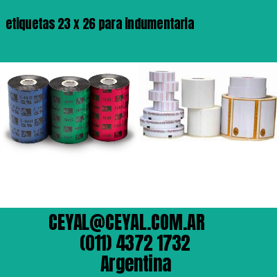 etiquetas 23 x 26 para indumentaria