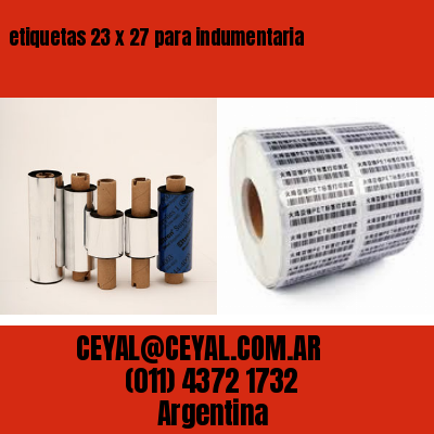 etiquetas 23 x 27 para indumentaria