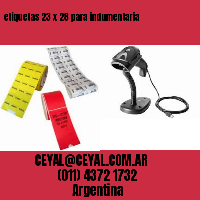 etiquetas 23 x 28 para indumentaria