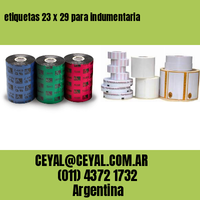 etiquetas 23 x 29 para indumentaria