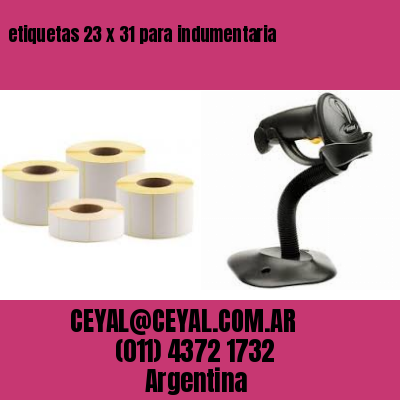 etiquetas 23 x 31 para indumentaria