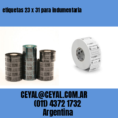 etiquetas 23 x 31 para indumentaria