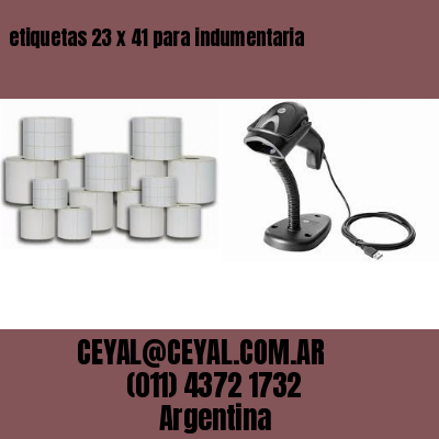 etiquetas 23 x 41 para indumentaria