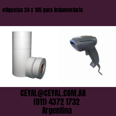 etiquetas 24 x 105 para indumentaria
