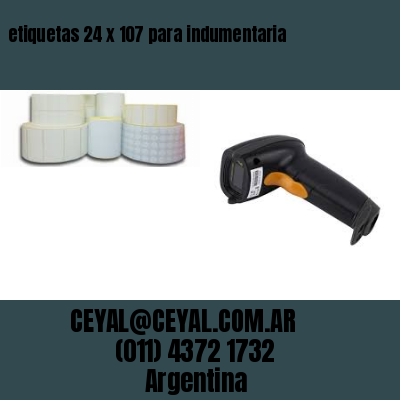 etiquetas 24 x 107 para indumentaria