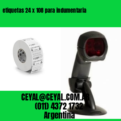etiquetas 24 x 108 para indumentaria