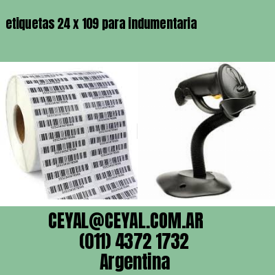 etiquetas 24 x 109 para indumentaria