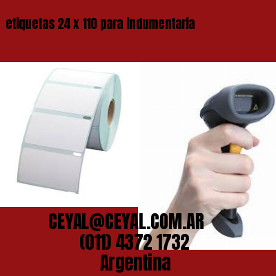 etiquetas 24 x 110 para indumentaria