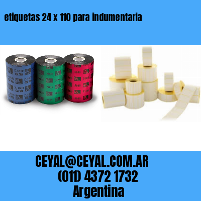 etiquetas 24 x 110 para indumentaria