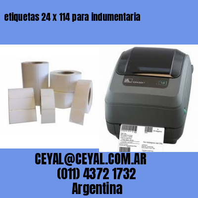 etiquetas 24 x 114 para indumentaria