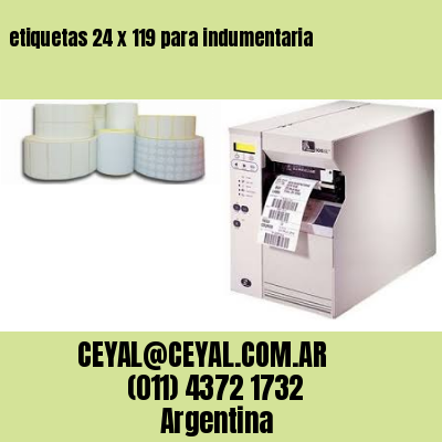 etiquetas 24 x 119 para indumentaria