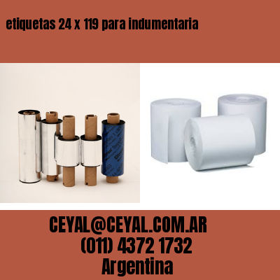 etiquetas 24 x 119 para indumentaria