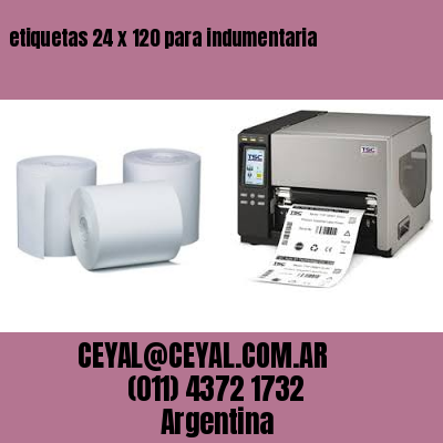 etiquetas 24 x 120 para indumentaria
