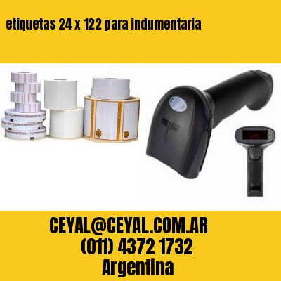 etiquetas 24 x 122 para indumentaria