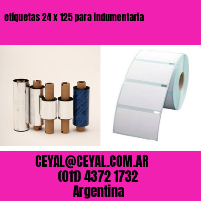 etiquetas 24 x 125 para indumentaria