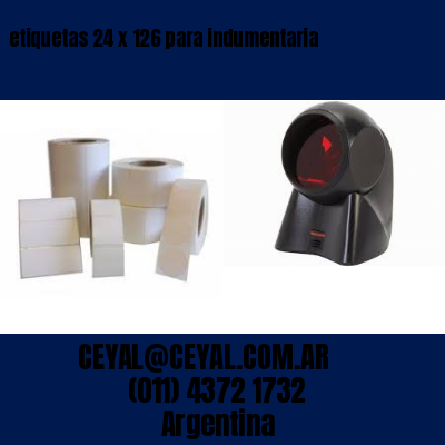 etiquetas 24 x 126 para indumentaria