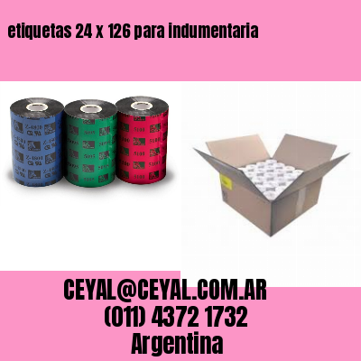 etiquetas 24 x 126 para indumentaria