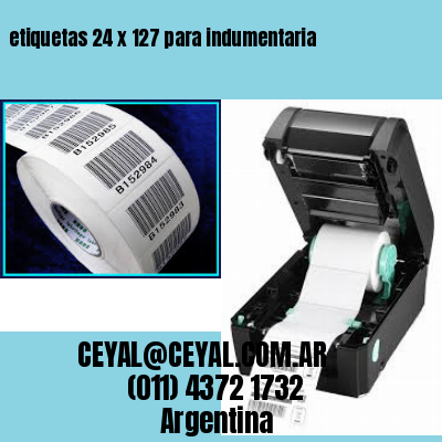 etiquetas 24 x 127 para indumentaria