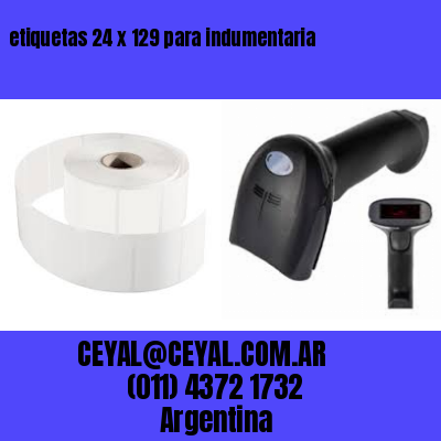 etiquetas 24 x 129 para indumentaria