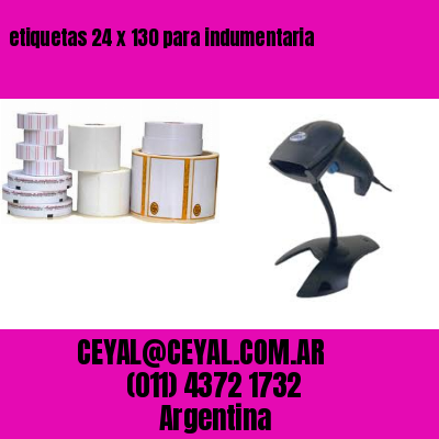 etiquetas 24 x 130 para indumentaria