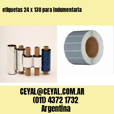 etiquetas 24 x 130 para indumentaria