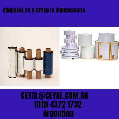 etiquetas 24 x 135 para indumentaria
