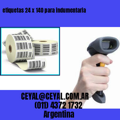 etiquetas 24 x 140 para indumentaria