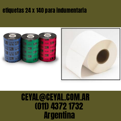 etiquetas 24 x 140 para indumentaria