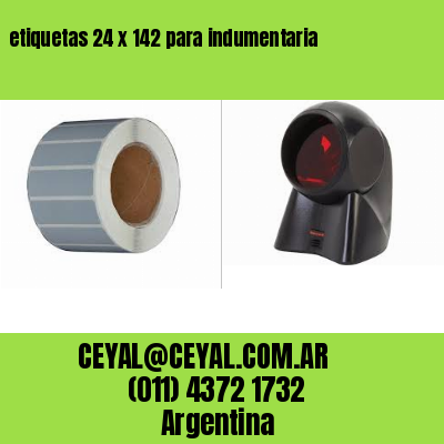 etiquetas 24 x 142 para indumentaria