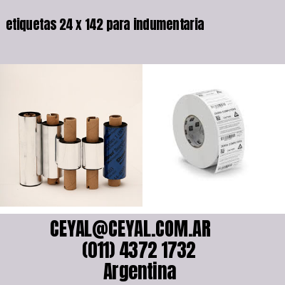 etiquetas 24 x 142 para indumentaria