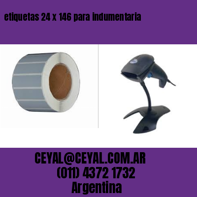 etiquetas 24 x 146 para indumentaria
