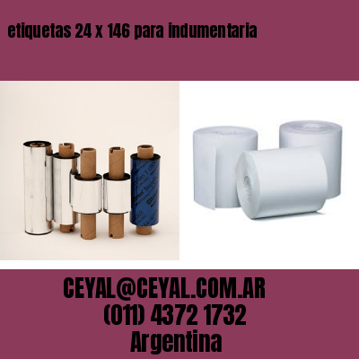 etiquetas 24 x 146 para indumentaria