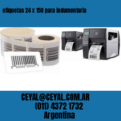 etiquetas 24 x 150 para indumentaria