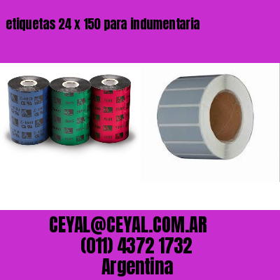 etiquetas 24 x 150 para indumentaria