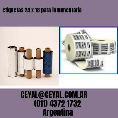 etiquetas 24 x 18 para indumentaria