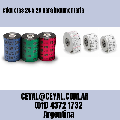 etiquetas 24 x 20 para indumentaria