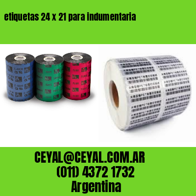 etiquetas 24 x 21 para indumentaria