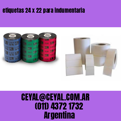 etiquetas 24 x 22 para indumentaria