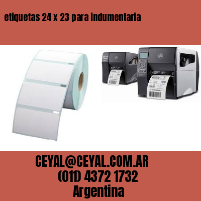 etiquetas 24 x 23 para indumentaria