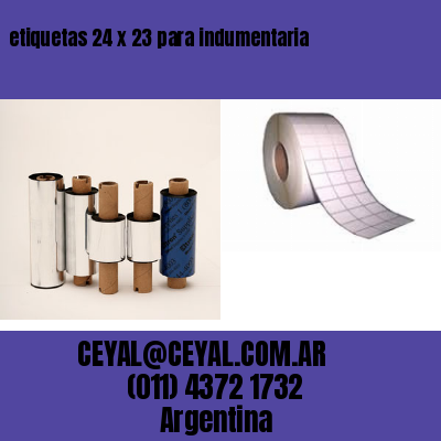 etiquetas 24 x 23 para indumentaria
