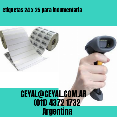 etiquetas 24 x 25 para indumentaria